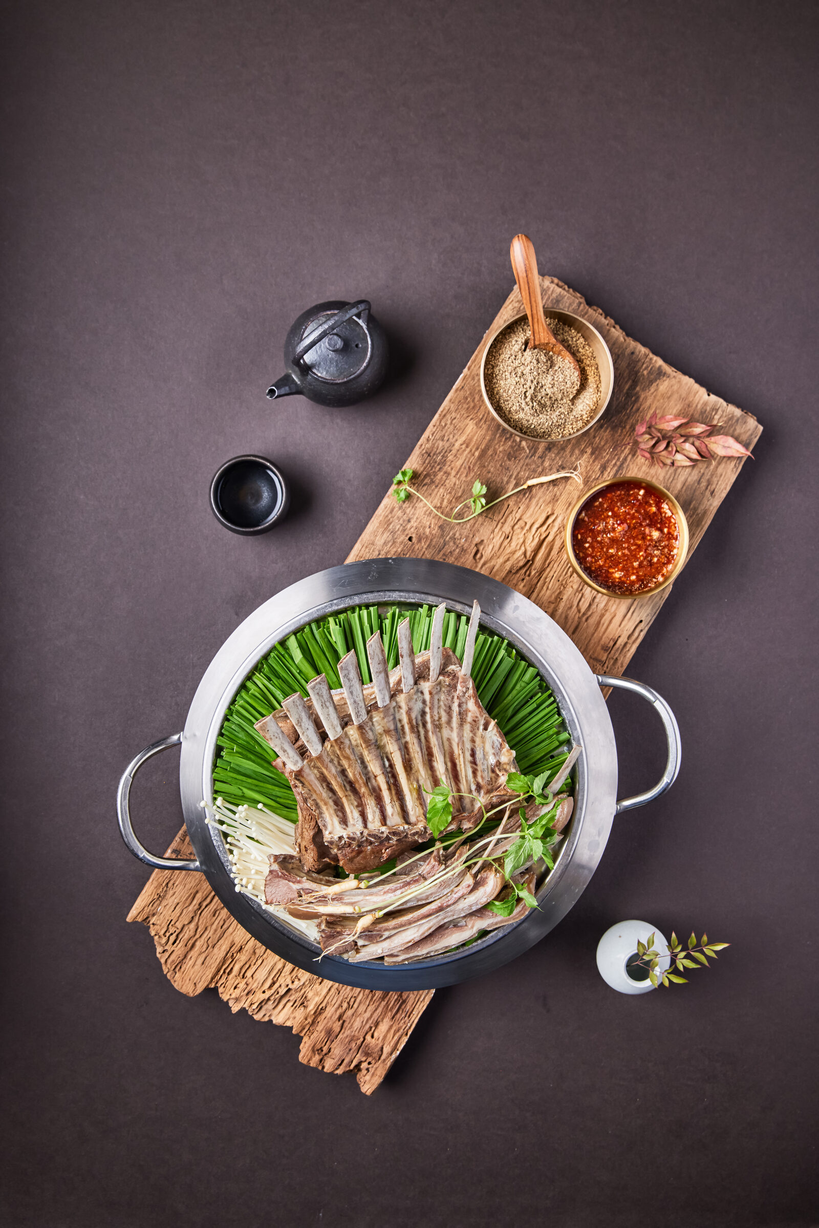 향촌흑염소 갈비수육